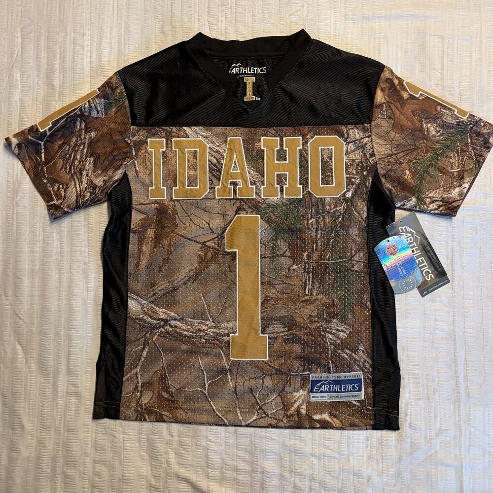 Idaho Vandals Real Tree Earthletics Jersey - YOUTH Medium and YOUTH Extra Large